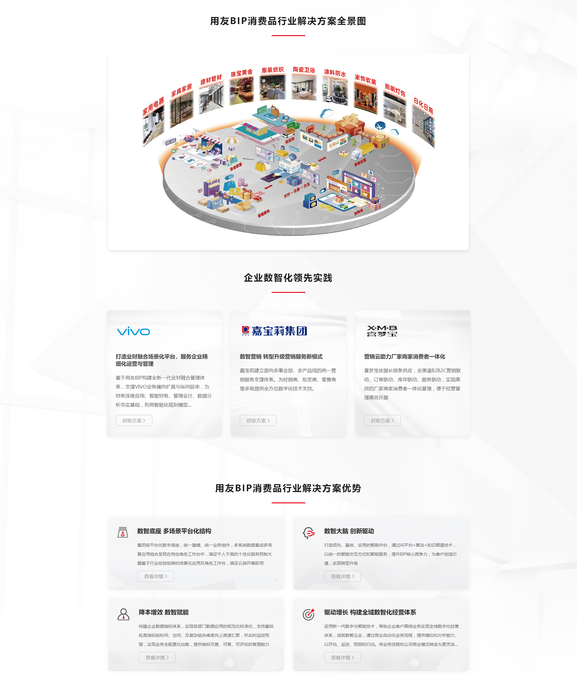 用友BIP消費(fèi)品行業(yè)解決方案